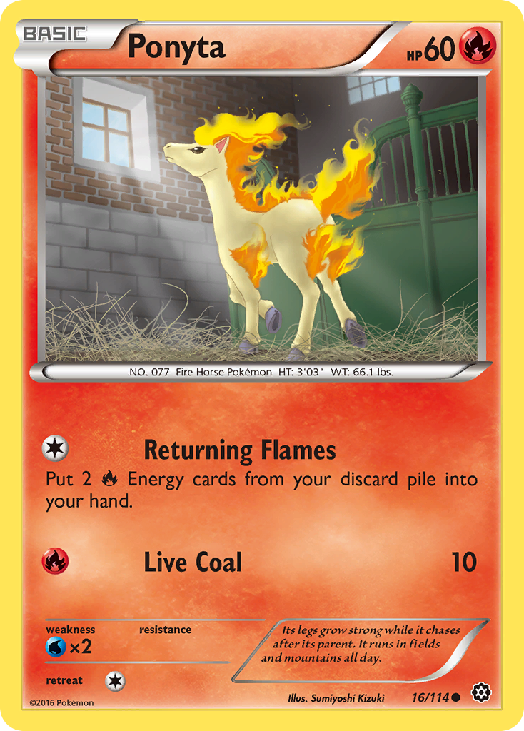 Ponyta (16/114) [XY: Steam Siege] | L.A. Mood Comics and Games