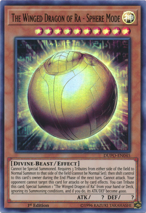 The Winged Dragon of Ra - Sphere Mode [DUPO-EN045] Ultra Rare | L.A. Mood Comics and Games