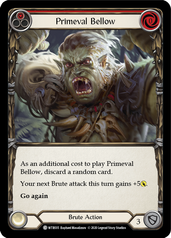 Primeval Bellow (Red) [U-WTR035] (Welcome to Rathe Unlimited)  Unlimited Normal | L.A. Mood Comics and Games