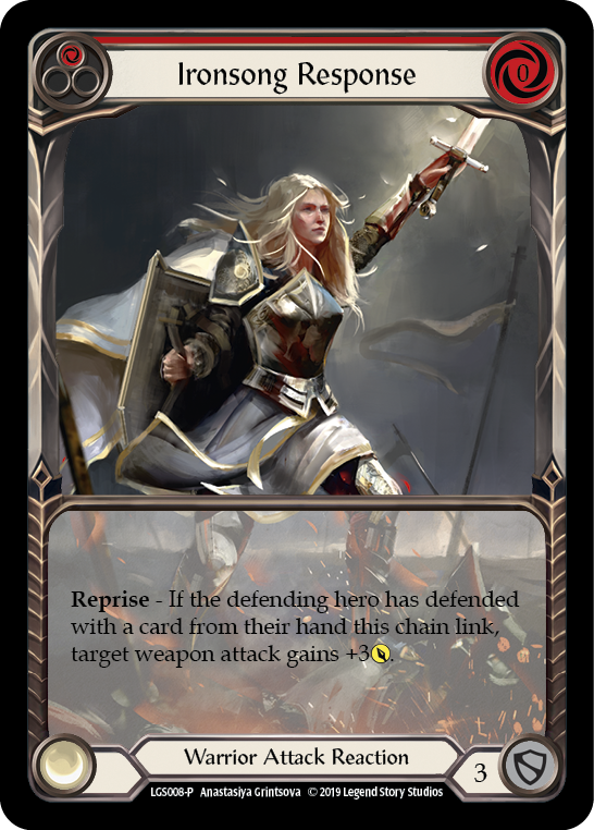 Ironsong Response (Red) [LGS008-P] (Promo)  1st Edition Normal | L.A. Mood Comics and Games