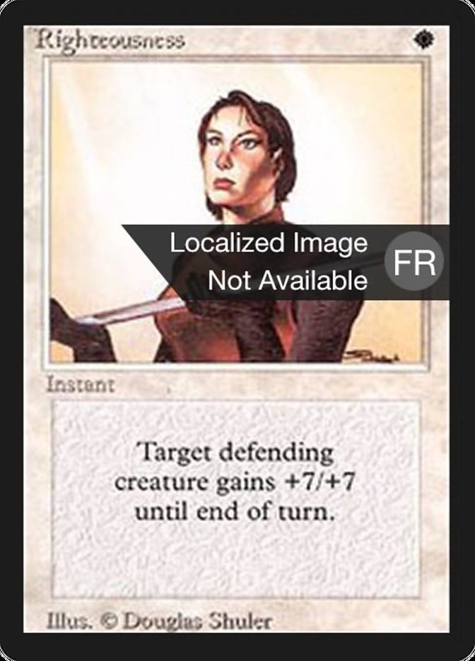 Righteousness [Foreign Black Border] | L.A. Mood Comics and Games
