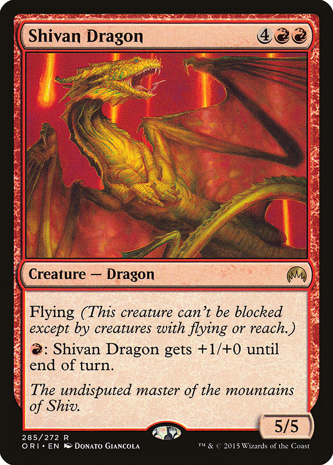 Shivan Dragon [Magic Origins] | L.A. Mood Comics and Games
