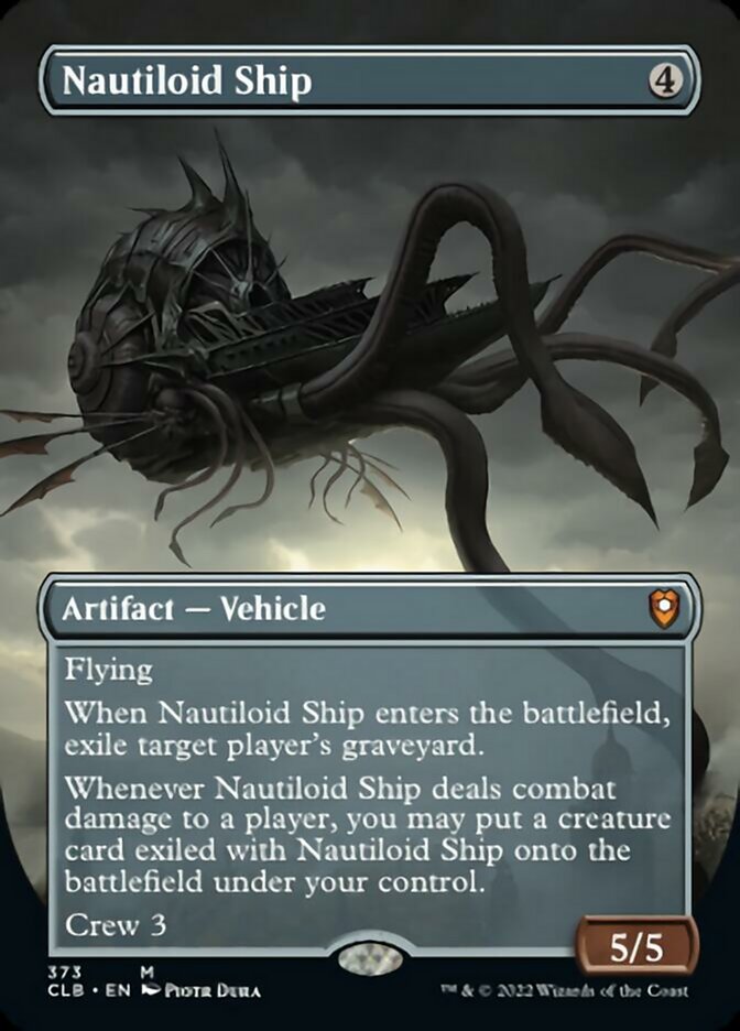 Nautiloid Ship (Borderless Alternate Art) [Commander Legends: Battle for Baldur's Gate] | L.A. Mood Comics and Games