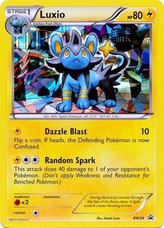 Luxio (BW34) (Cracked Ice Holo) [Black & White: Black Star Promos] | L.A. Mood Comics and Games