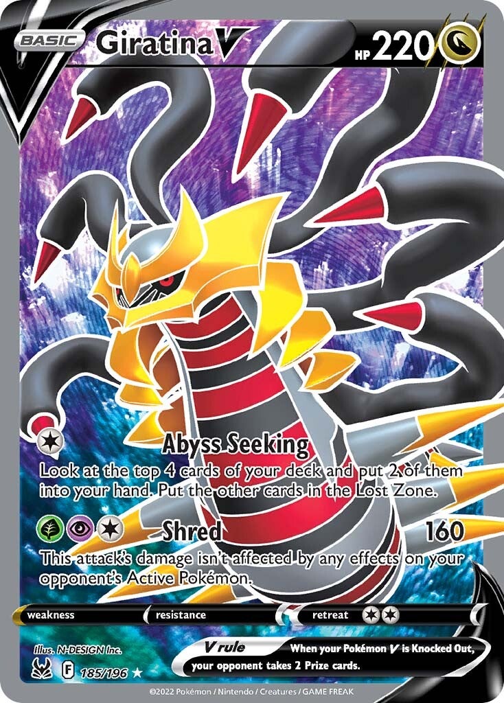 Giratina V (185/196) [Sword & Shield: Lost Origin] | L.A. Mood Comics and Games