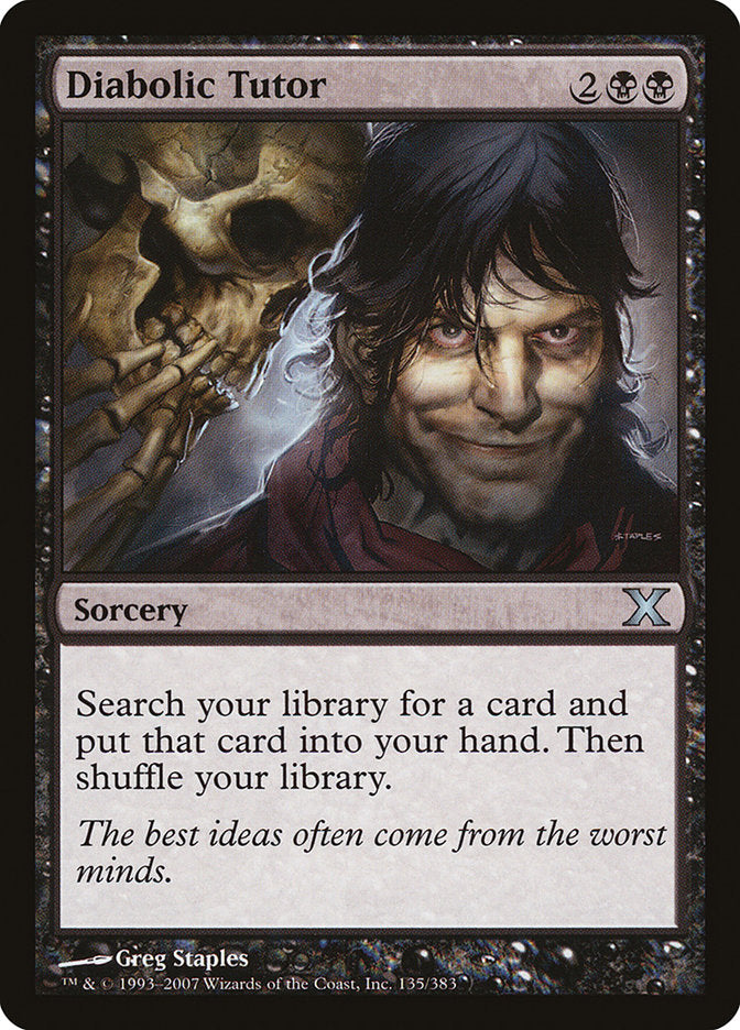 Diabolic Tutor [Tenth Edition] | L.A. Mood Comics and Games