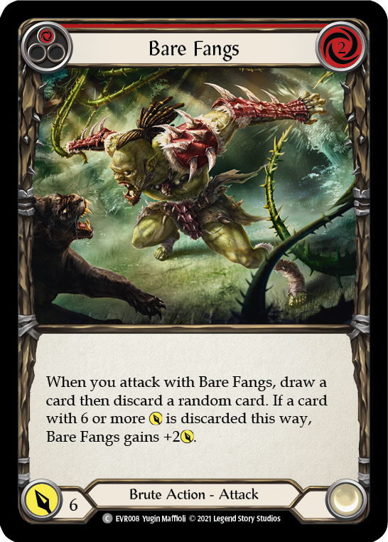 Bare Fangs (Red) [EVR008] (Everfest)  1st Edition Normal | L.A. Mood Comics and Games