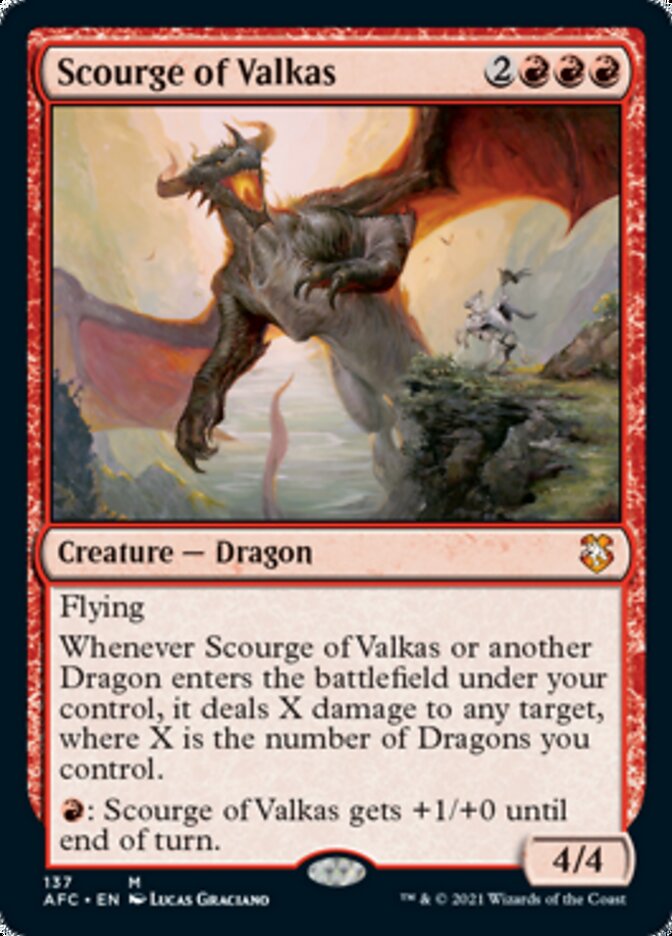 Scourge of Valkas [Dungeons & Dragons: Adventures in the Forgotten Realms Commander] | L.A. Mood Comics and Games