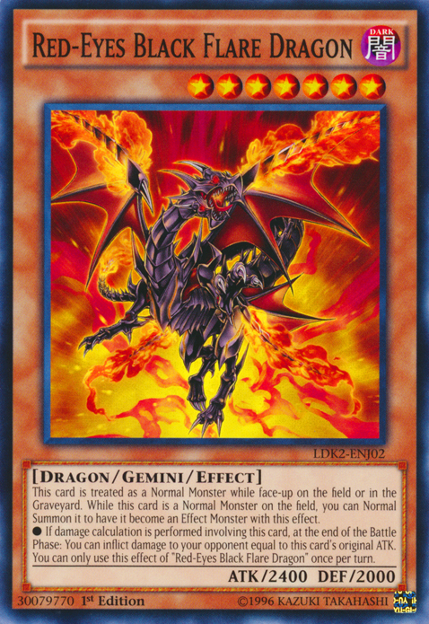 Red-Eyes Black Flare Dragon [LDK2-ENJ02] Common | L.A. Mood Comics and Games