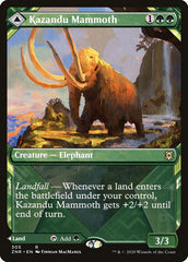 Kazandu Mammoth // Kazandu Valley (Showcase) [Zendikar Rising] | L.A. Mood Comics and Games