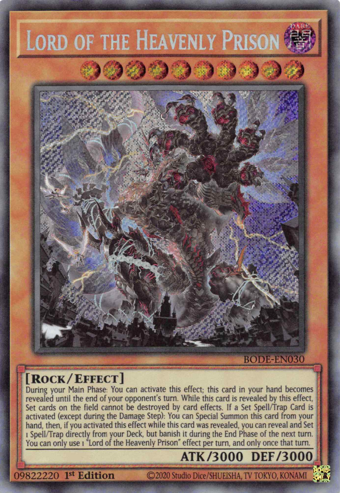 Lord of the Heavenly Prison [BODE-EN030] Secret Rare | L.A. Mood Comics and Games