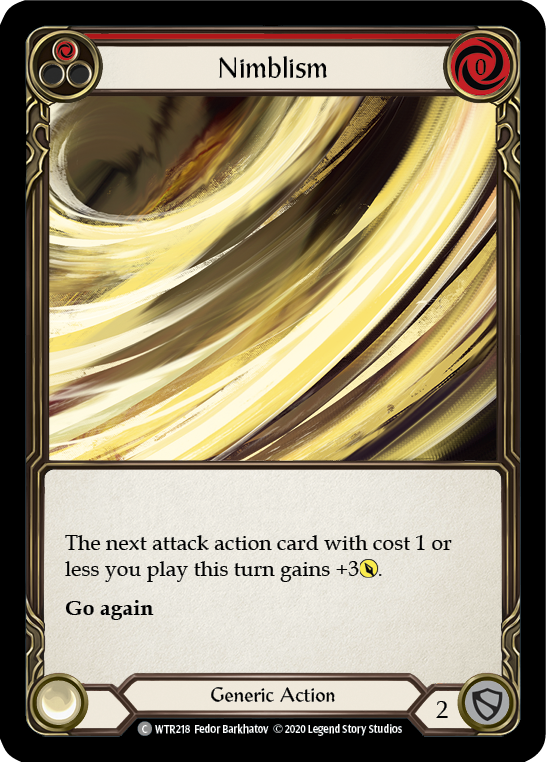 Nimblism (Red) [U-WTR218] (Welcome to Rathe Unlimited)  Unlimited Rainbow Foil | L.A. Mood Comics and Games
