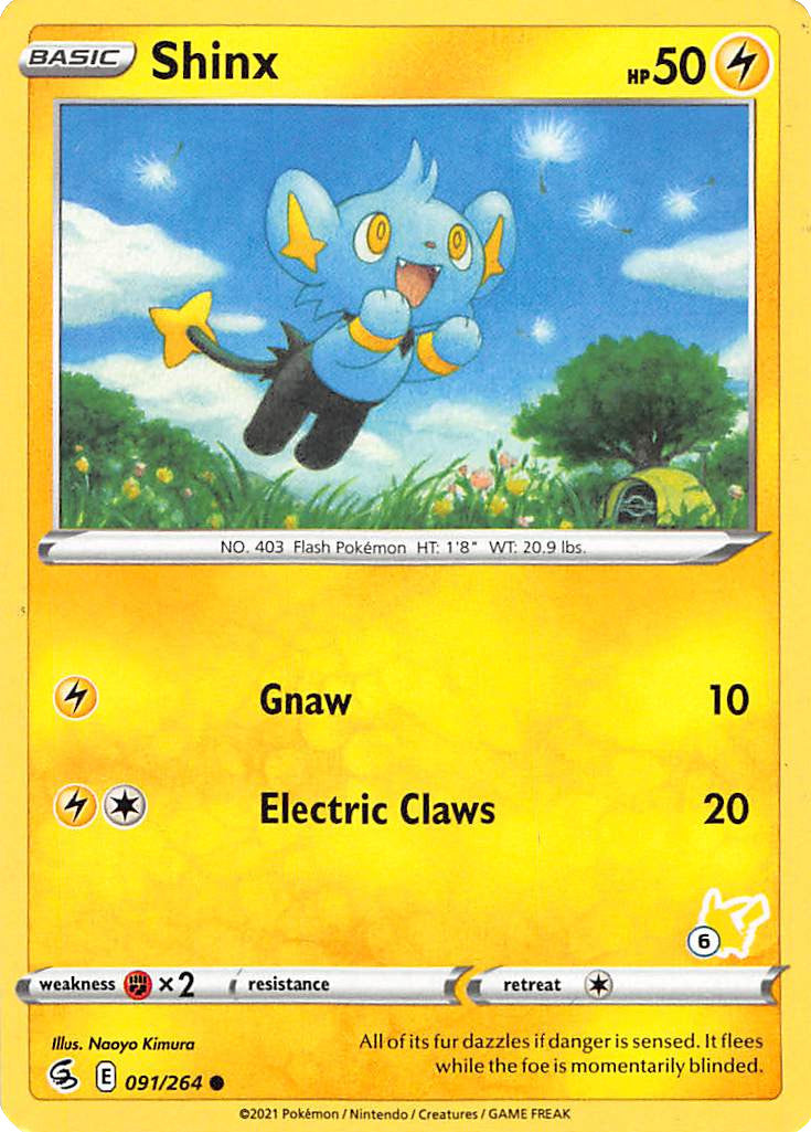 Shinx (091/264) (Pikachu Stamp #6) [Battle Academy 2022] | L.A. Mood Comics and Games