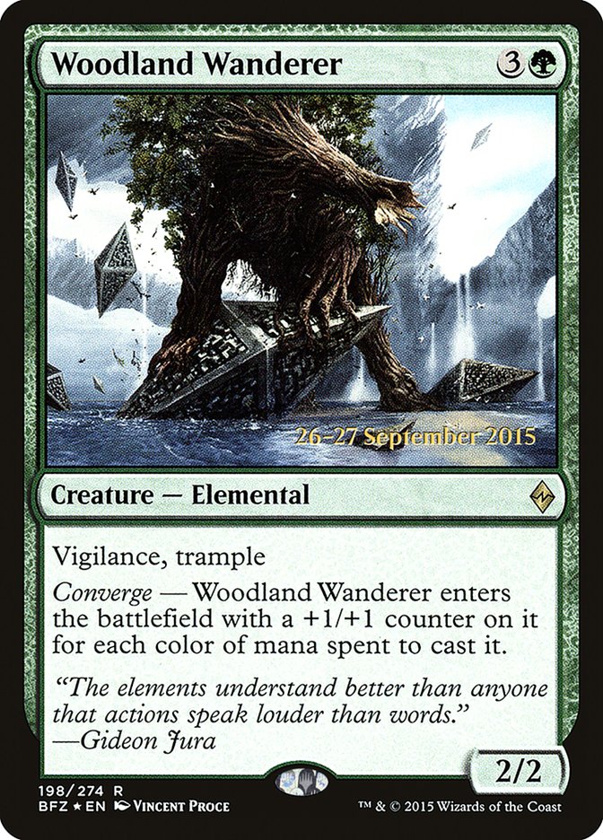 Woodland Wanderer [Battle for Zendikar Prerelease Promos] | L.A. Mood Comics and Games