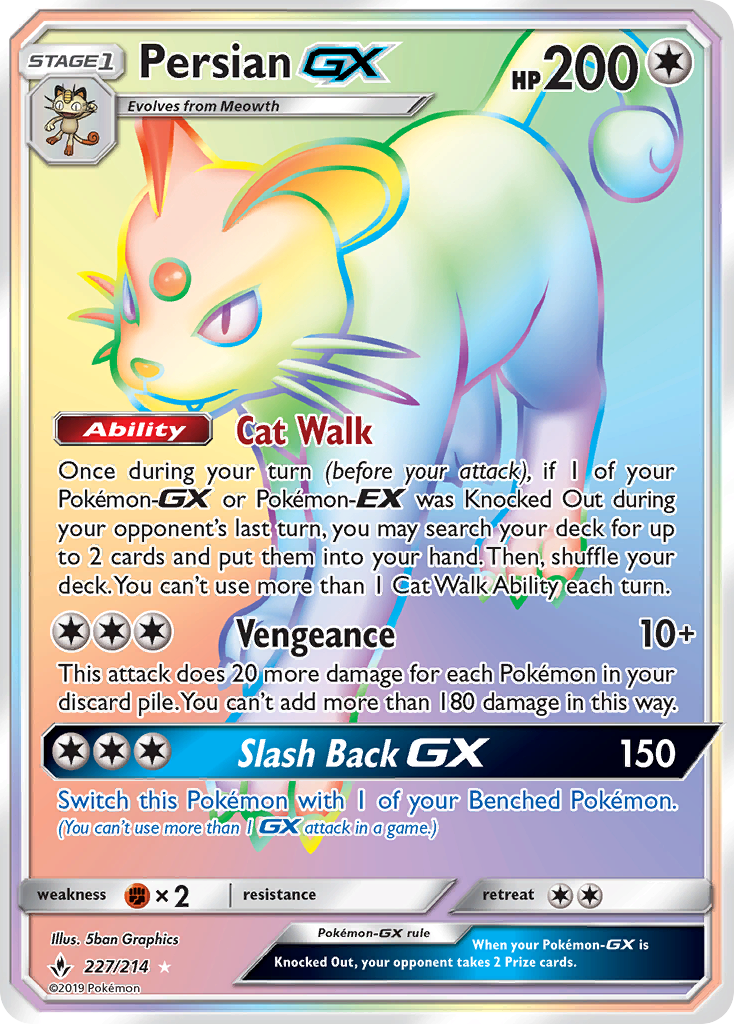 Persian GX (227/214) [Sun & Moon: Unbroken Bonds] | L.A. Mood Comics and Games