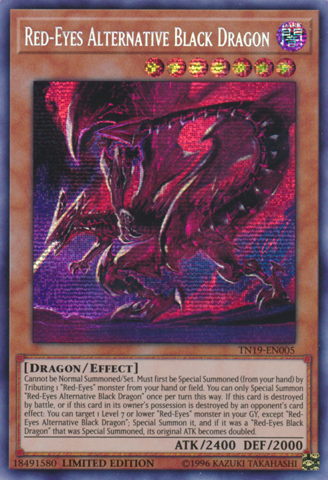Red-Eyes Alternative Black Dragon [TN19-EN005] Prismatic Secret Rare | L.A. Mood Comics and Games