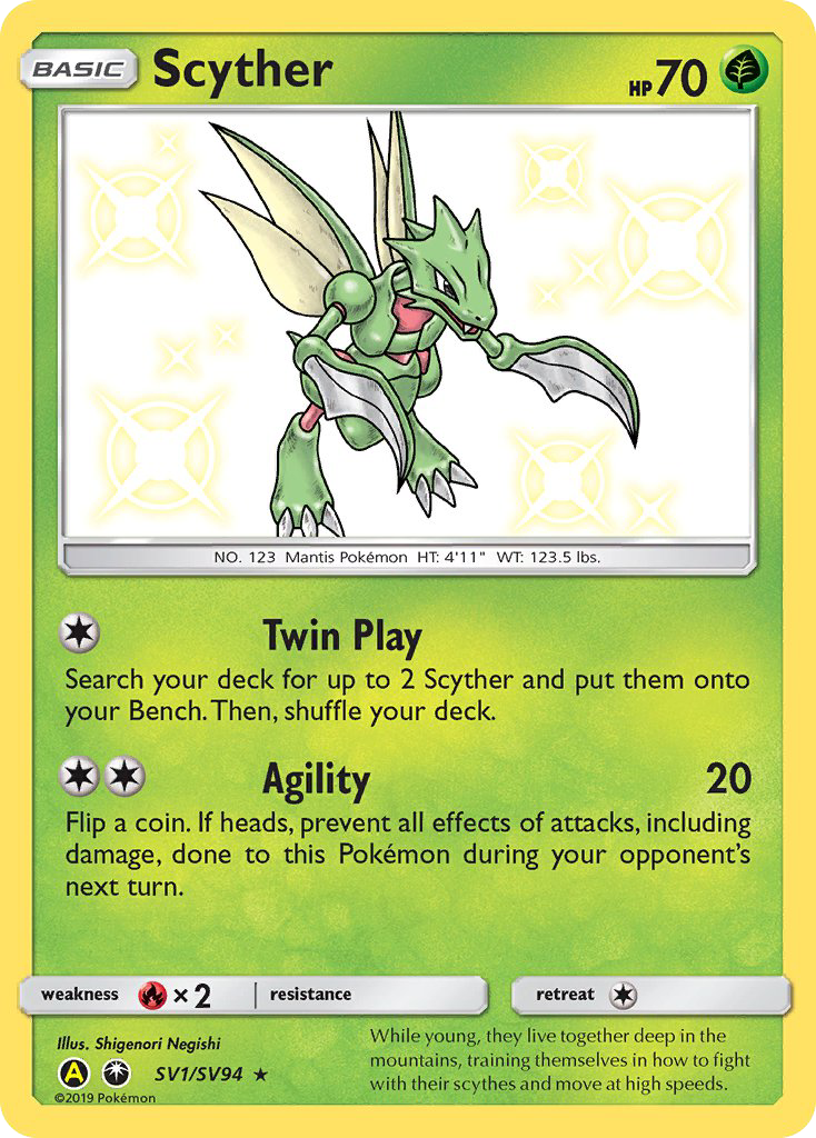 Scyther (SV1/SV94) [Sun & Moon: Hidden Fates - Shiny Vault] | L.A. Mood Comics and Games