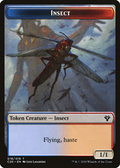 Drake // Insect (018) Double-Sided Token [Commander 2020 Tokens] | L.A. Mood Comics and Games