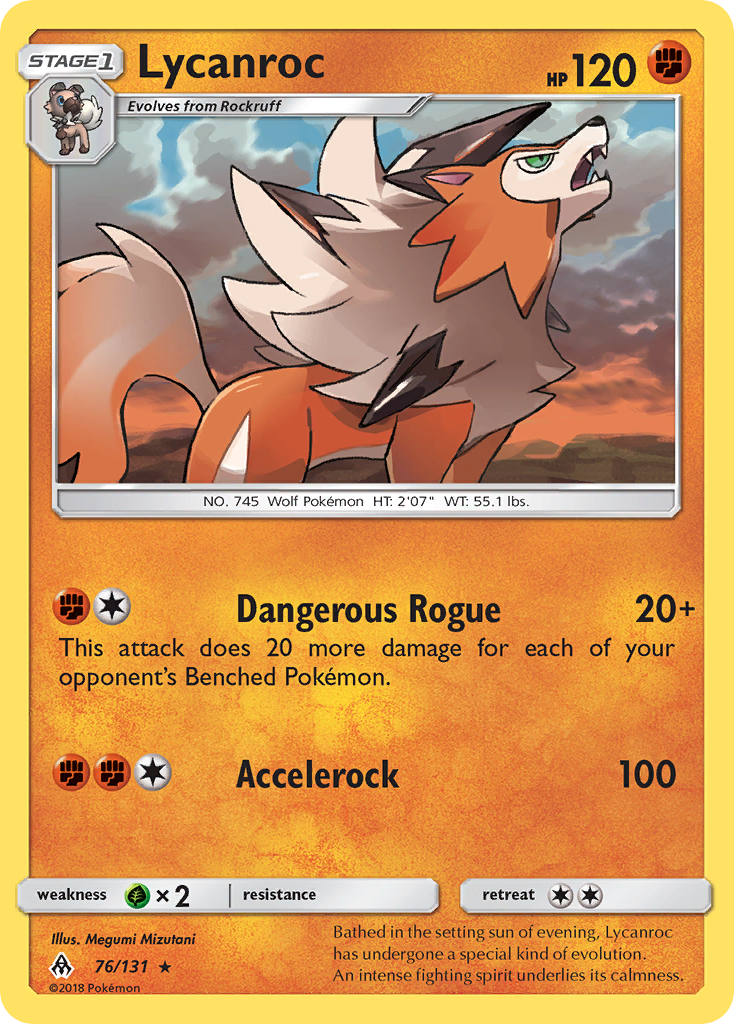 Lycanroc (76/131) [Sun & Moon: Forbidden Light] | L.A. Mood Comics and Games