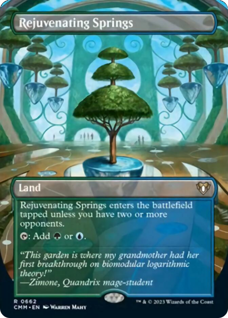 Rejuvenating Springs (Borderless Alternate Art) [Commander Masters] | L.A. Mood Comics and Games