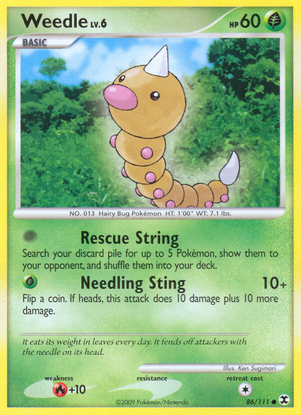 Weedle (86/111) [Platinum: Rising Rivals] | L.A. Mood Comics and Games