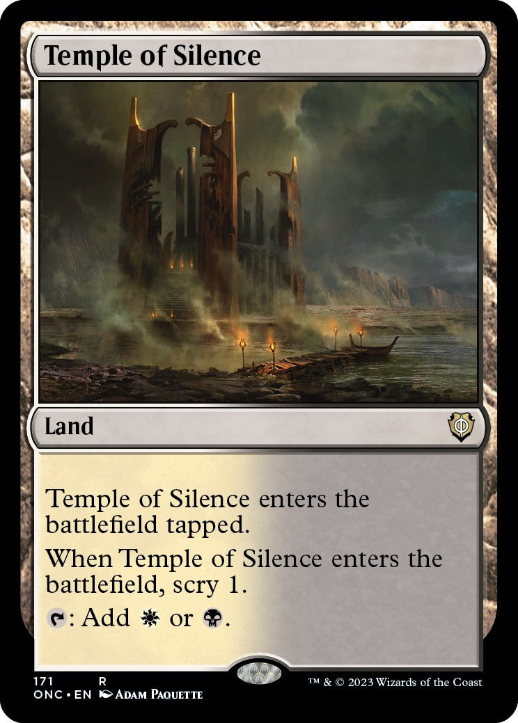 Temple of Silence [Phyrexia: All Will Be One Commander] | L.A. Mood Comics and Games