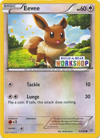 Eevee (63/98) (Build A Bear Workshop Exclusive) [XY: Ancient Origins] | L.A. Mood Comics and Games