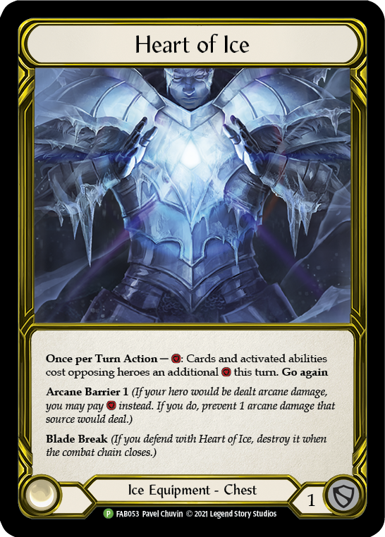 Heart of Ice (Golden) [FAB053] (Promo)  Cold Foil | L.A. Mood Comics and Games