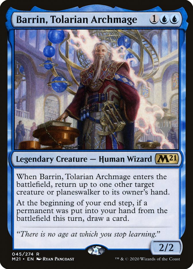 Barrin, Tolarian Archmage (Promo Pack) [Core Set 2021 Promos] | L.A. Mood Comics and Games