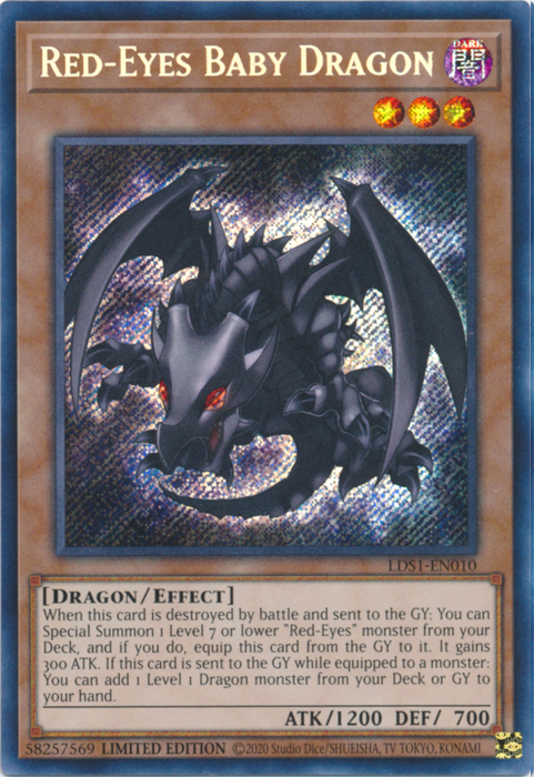 Red-Eyes Baby Dragon [LDS1-EN010] Secret Rare | L.A. Mood Comics and Games