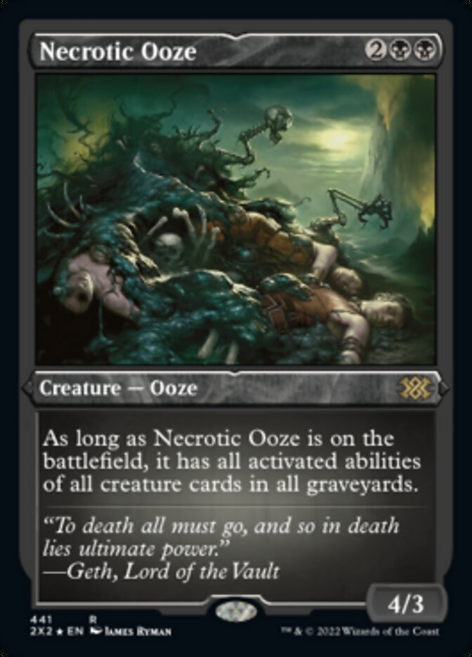 Necrotic Ooze (Foil Etched) [Double Masters 2022] | L.A. Mood Comics and Games