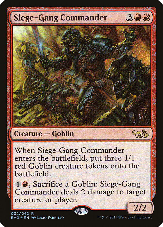 Siege-Gang Commander (Elves vs. Goblins) [Duel Decks Anthology] | L.A. Mood Comics and Games