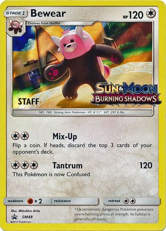 Bewear (SM49) (Staff Prerelease Promo) [Sun & Moon: Black Star Promos] | L.A. Mood Comics and Games