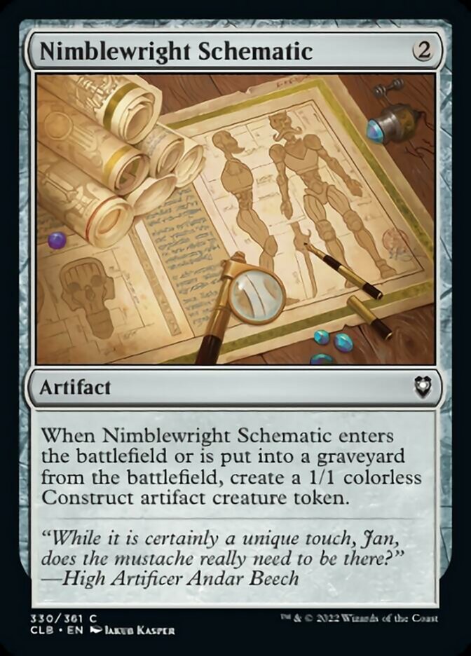 Nimblewright Schematic [Commander Legends: Battle for Baldur's Gate] | L.A. Mood Comics and Games