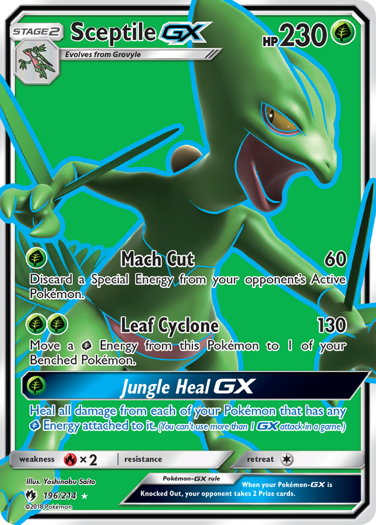 Sceptile GX (196/214) [Sun & Moon: Lost Thunder] | L.A. Mood Comics and Games