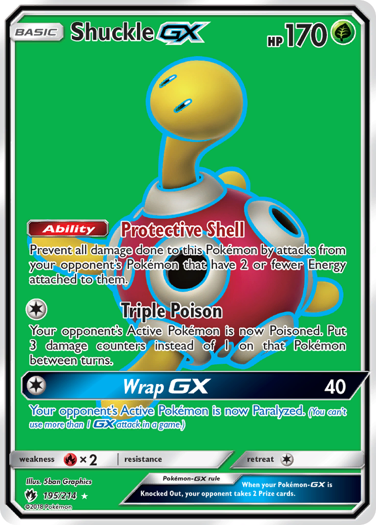 Shuckle GX (195/214) [Sun & Moon: Lost Thunder] | L.A. Mood Comics and Games