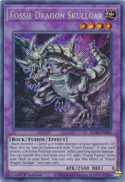 Fossil Dragon Skullgar [BLAR-EN010] Secret Rare | L.A. Mood Comics and Games