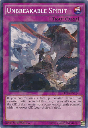 Unbreakable Spirit [BP03-EN234] Shatterfoil Rare | L.A. Mood Comics and Games