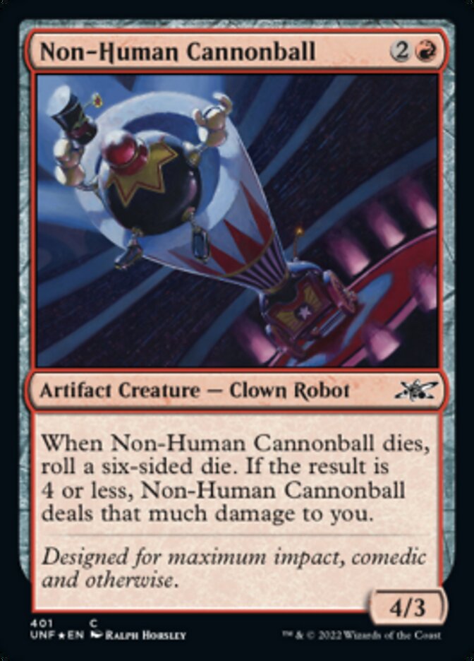 Non-Human Cannonball (Galaxy Foil) [Unfinity] | L.A. Mood Comics and Games