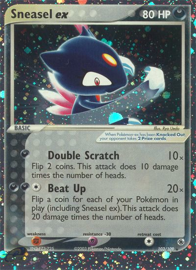 Sneasel ex (103/109) [EX: Ruby & Sapphire] | L.A. Mood Comics and Games