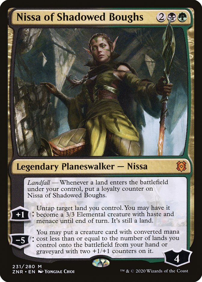 Nissa of Shadowed Boughs [Zendikar Rising] | L.A. Mood Comics and Games