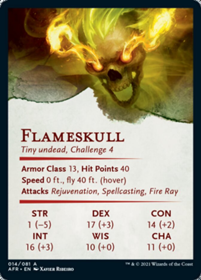Flameskull Art Card [Dungeons & Dragons: Adventures in the Forgotten Realms Art Series] | L.A. Mood Comics and Games
