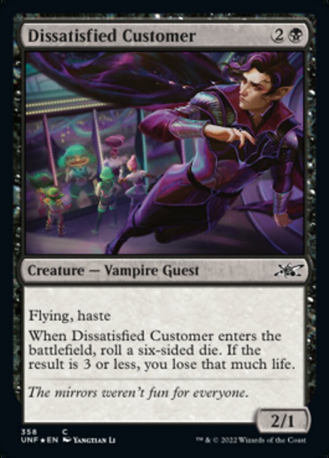 Dissatisfied Customer (Galaxy Foil) [Unfinity] | L.A. Mood Comics and Games