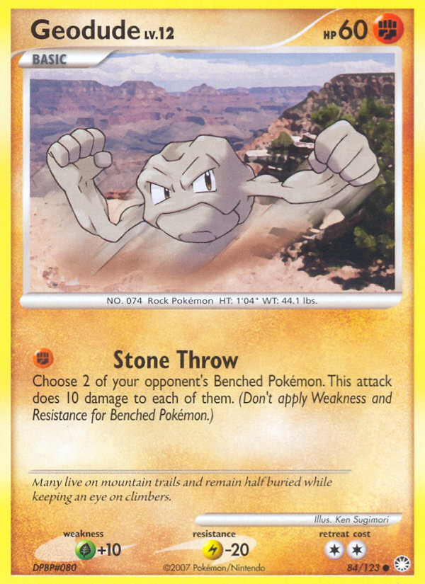 Geodude (84/123) [Diamond & Pearl: Mysterious Treasures] | L.A. Mood Comics and Games