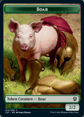 Hydra // Boar Double-Sided Token [Commander 2021 Tokens] | L.A. Mood Comics and Games