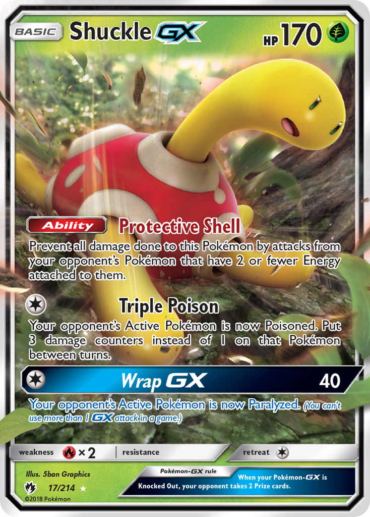 Shuckle GX (17/214) [Sun & Moon: Lost Thunder] | L.A. Mood Comics and Games