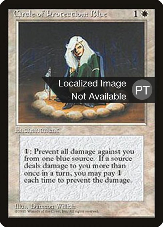 Circle of Protection: Blue [Fourth Edition (Foreign Black Border)] | L.A. Mood Comics and Games