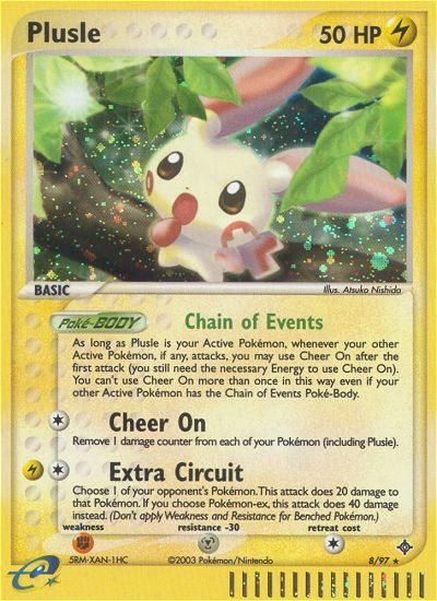 Plusle (8/97) [EX: Dragon] | L.A. Mood Comics and Games