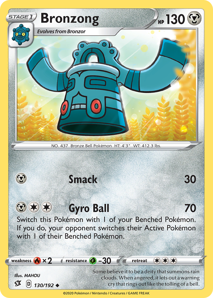 Bronzong (130/192) [Sword & Shield: Rebel Clash] | L.A. Mood Comics and Games