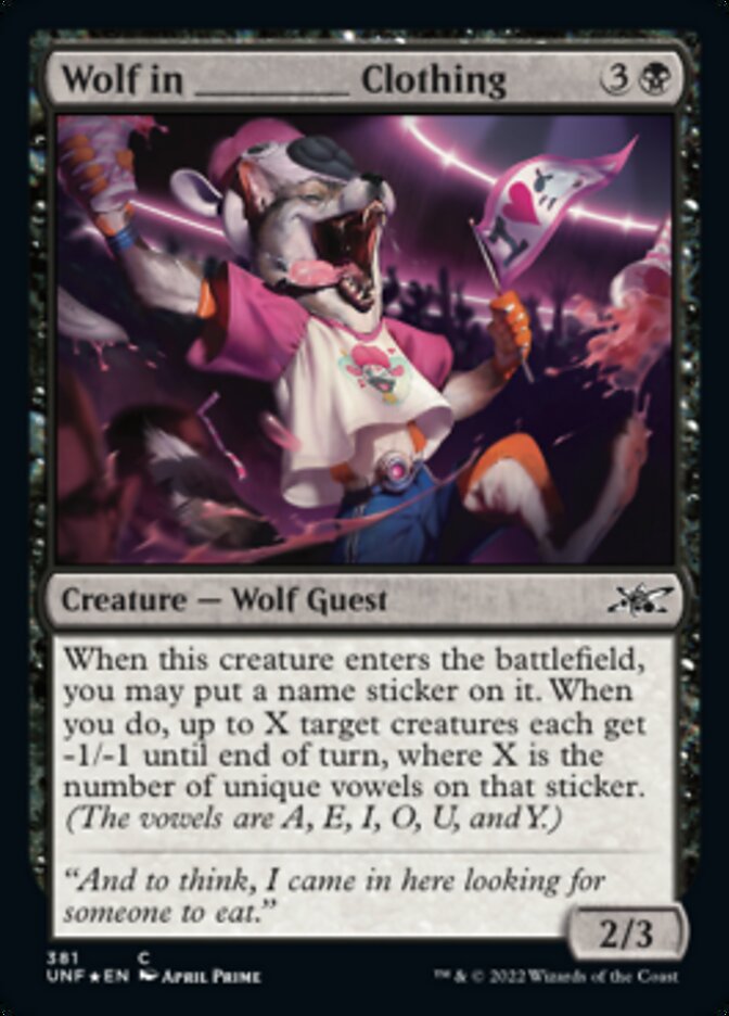 Wolf in _____ Clothing (Galaxy Foil) [Unfinity] | L.A. Mood Comics and Games